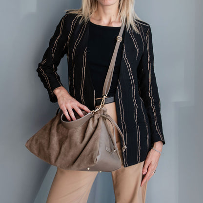 Allure Suede Hobo Bag