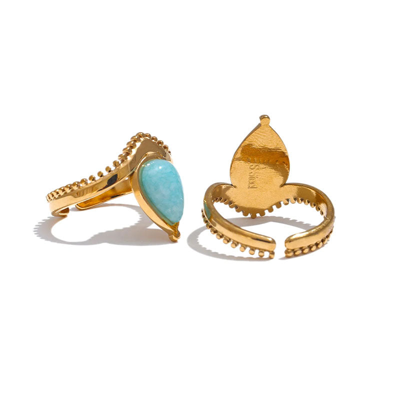 Amara Gem Teardrop Ring