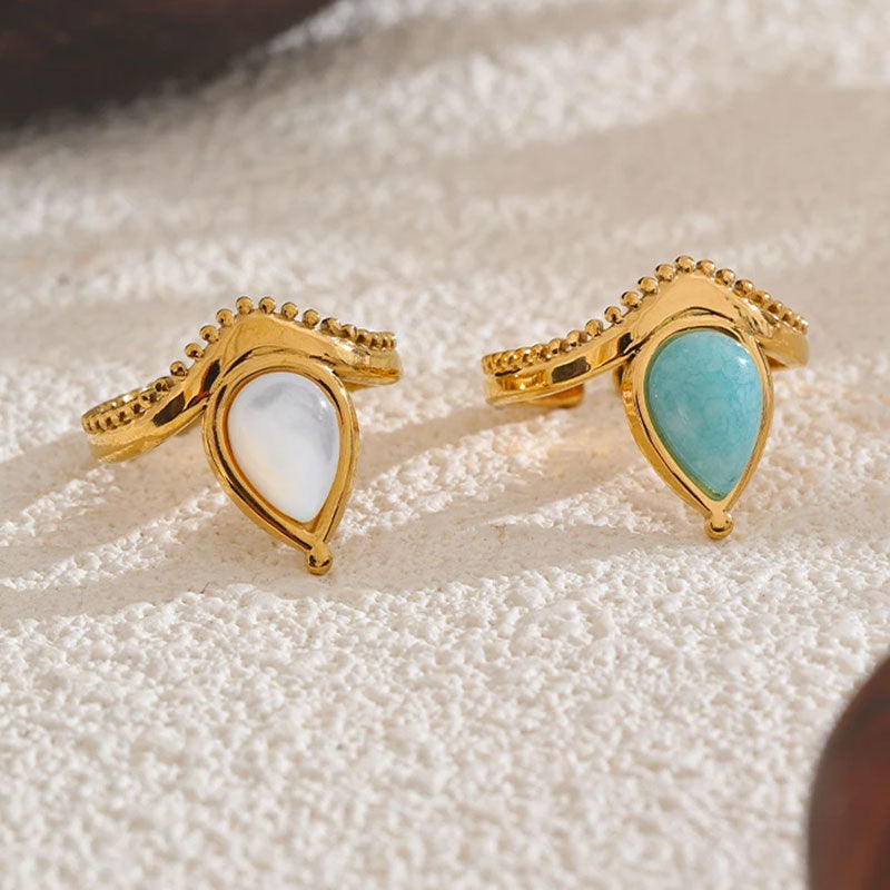 Amara Gem Teardrop Ring