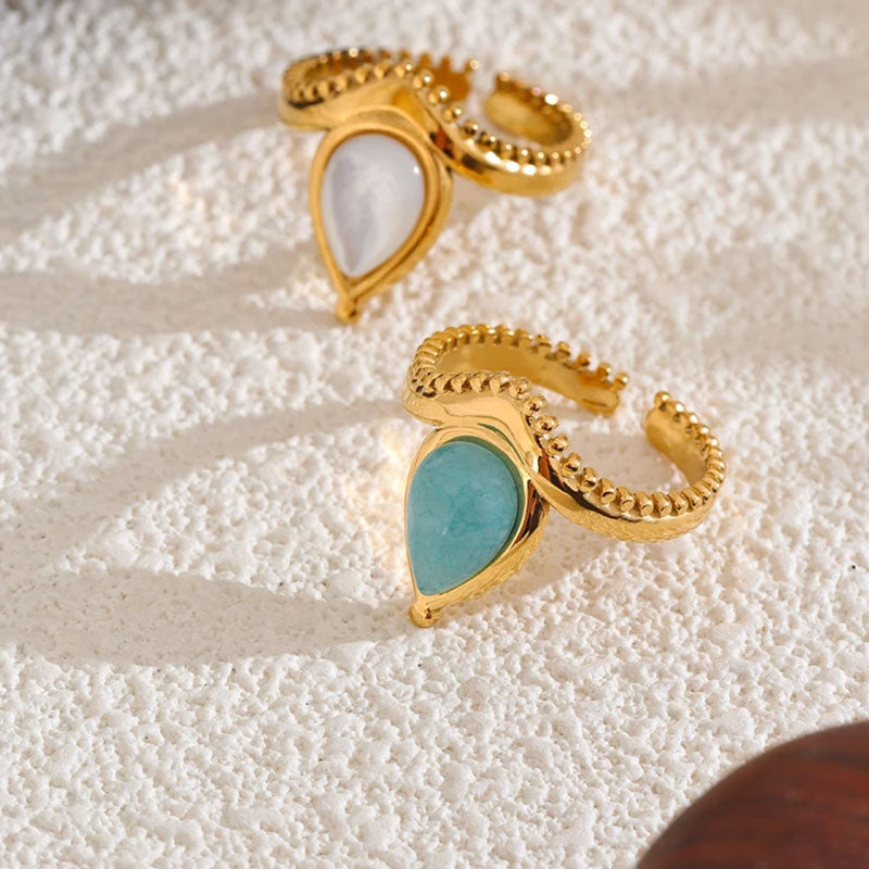 Amara Gem Teardrop Ring
