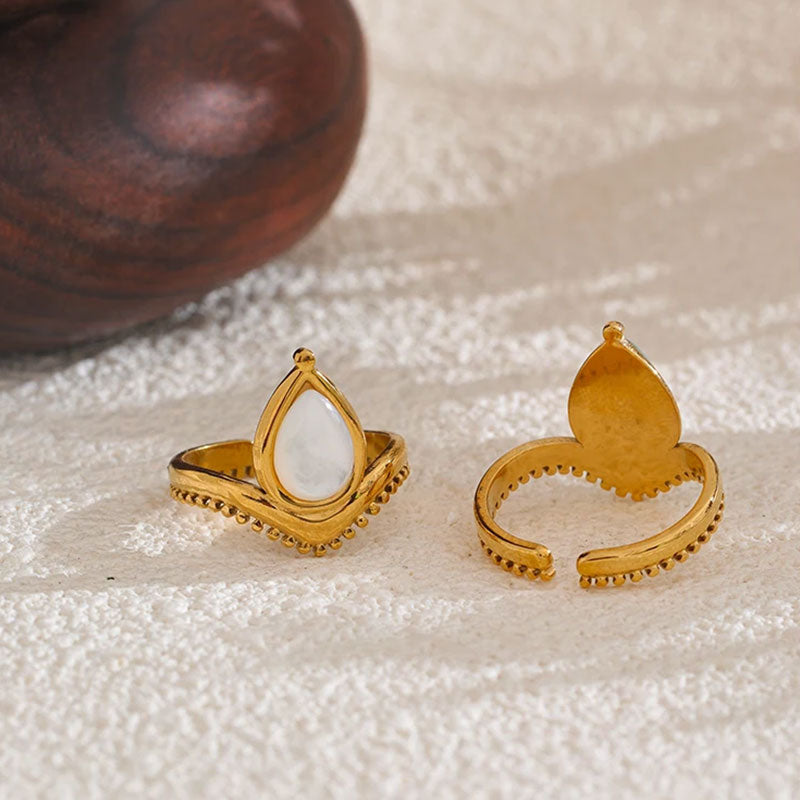 Amara Gem Teardrop Ring