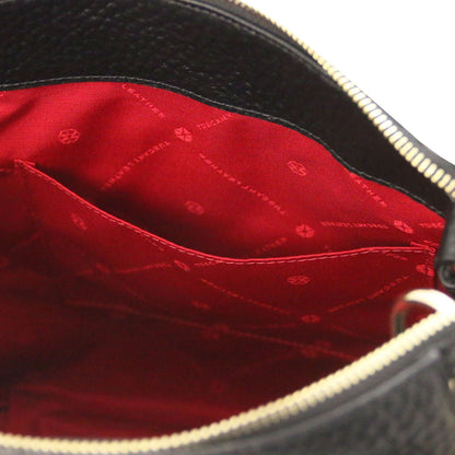 Amy Soft Leather Tote Bag Black Designer Interior Red Couture by Montipi Australia