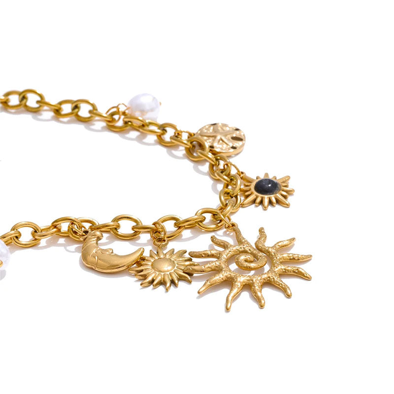 Aurea Sun Charm Necklace