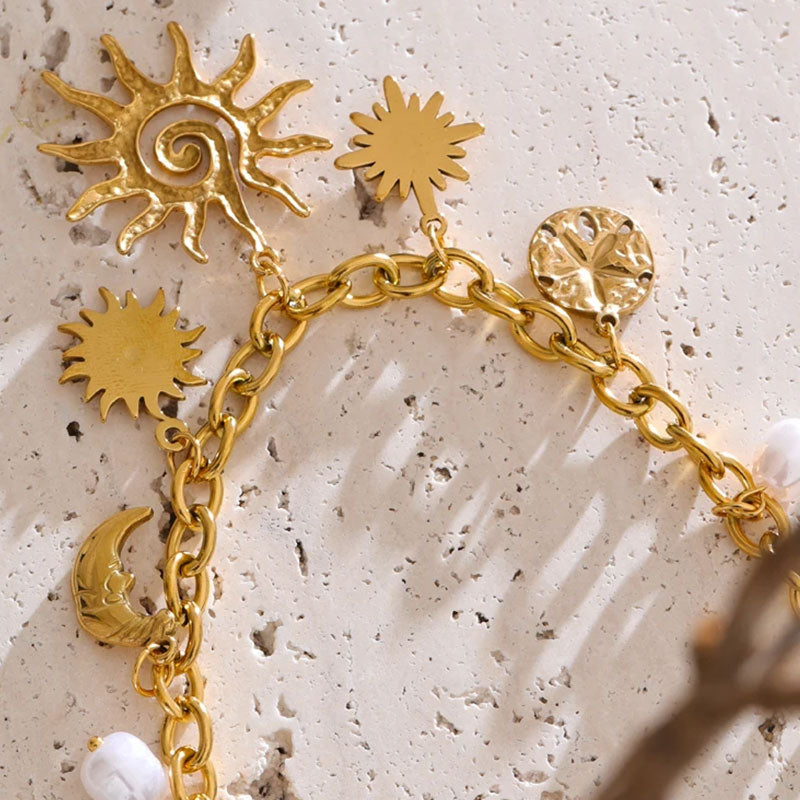 Aurea Sun Charm Necklace