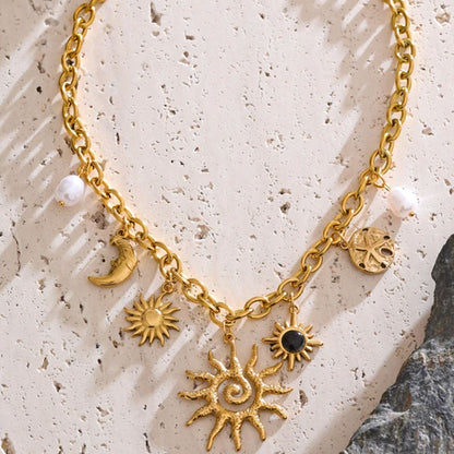Aurea Sun Charm Necklace