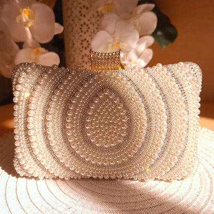 Aurora Pearl Luxe Clutch