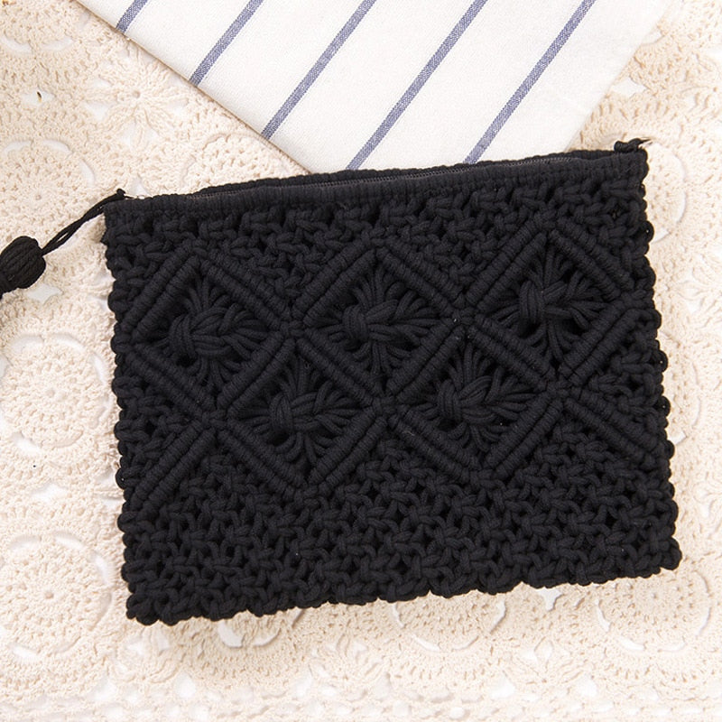 Beach Boho Macrame Clutch Bag Montipi