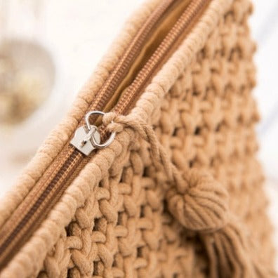 Beach Boho Macrame Clutch Bag Montipi