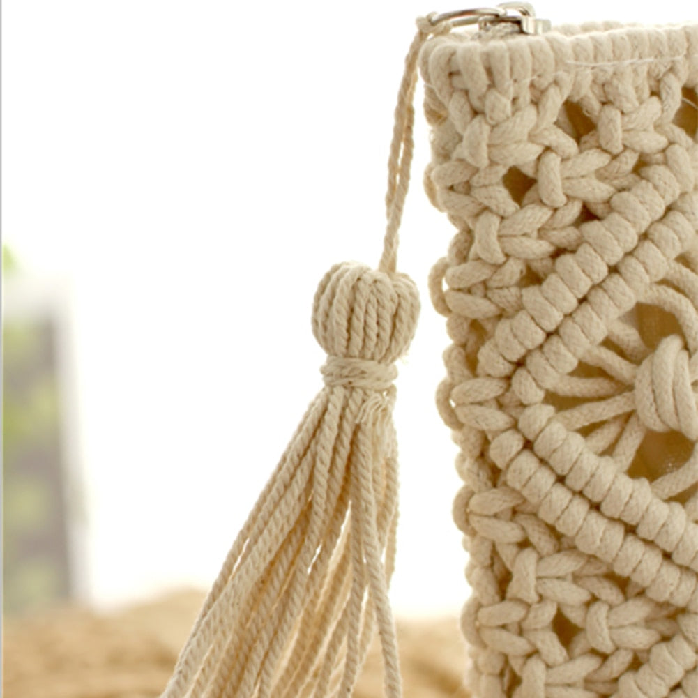 Beach Boho Macrame Clutch Bag Montipi