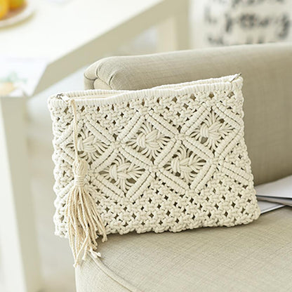 Beach Boho Macrame Clutch Bag Montipi