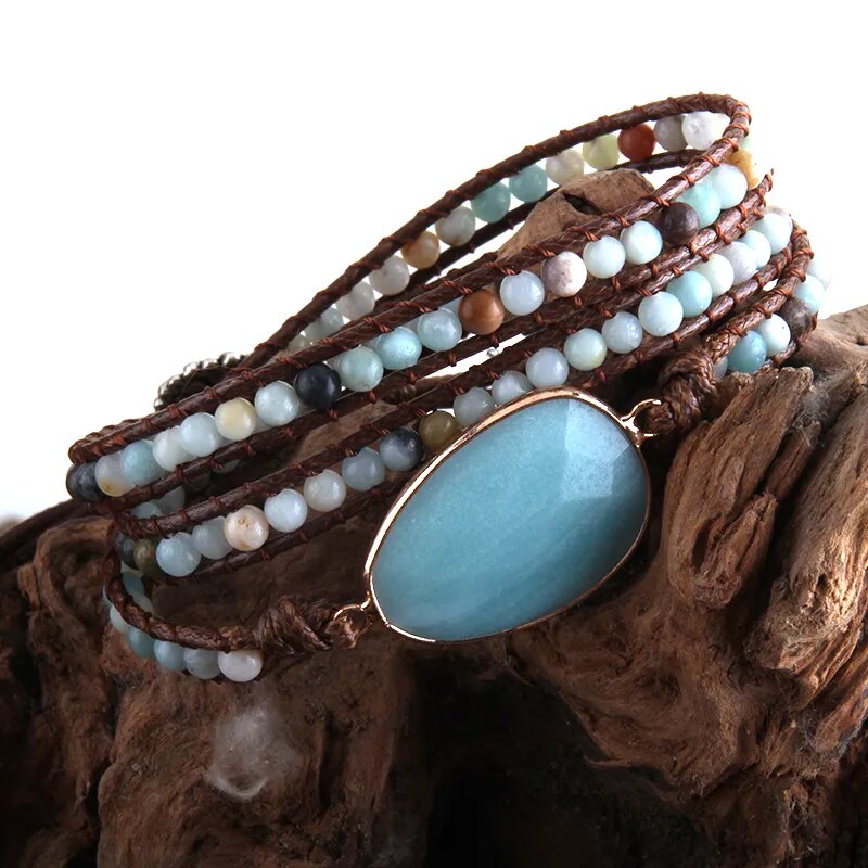 Beach Boho Stone Beaded Bracelet Montipi