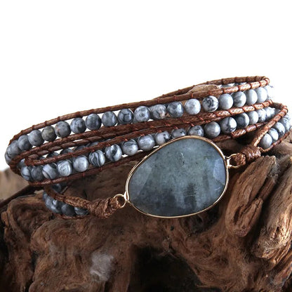 Beach Boho Stone Beaded Bracelet Montipi