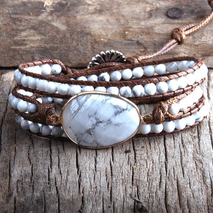 Beach Boho Stone Beaded Bracelet Montipi