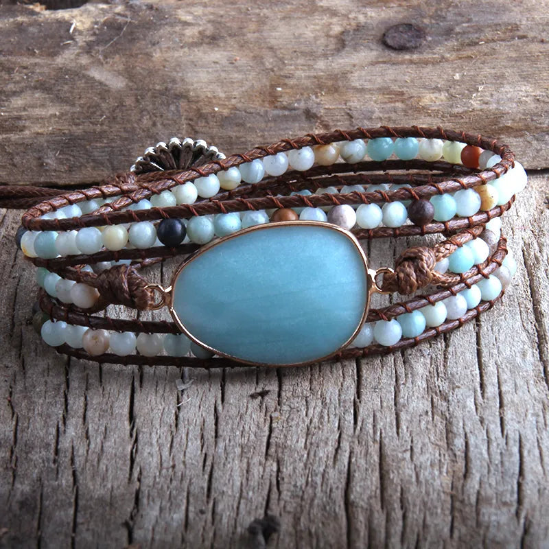 Beach Boho Stone Beaded Bracelet Montipi
