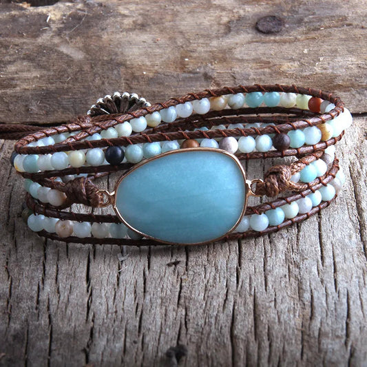 Beach Boho Stone Beaded Bracelet Montipi