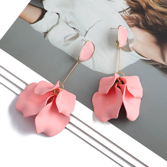 Bella Acrylic Petal Drop Earrings Montipi