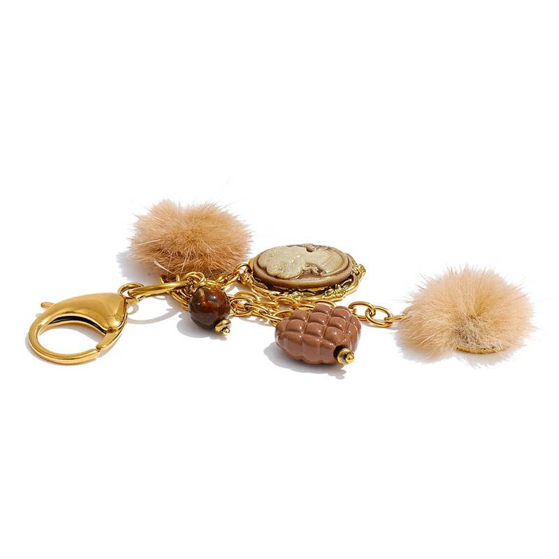 Boheme Cameo Charm Keychain