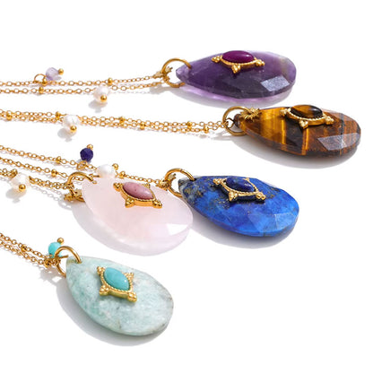 Bohemian Talisman Gemstone Necklace