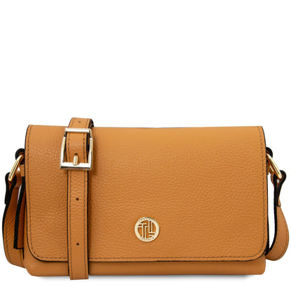 Biscuit Soft Leather Crossbody Bag