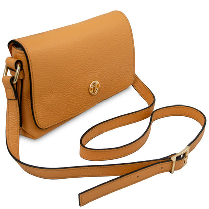 Biscuit Soft Leather Crossbody Bag