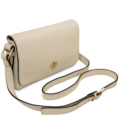 Biscuit Soft Leather Crossbody Bag