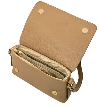 Biscuit Soft Leather Crossbody Bag