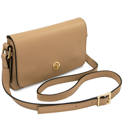 Biscuit Soft Leather Crossbody Bag