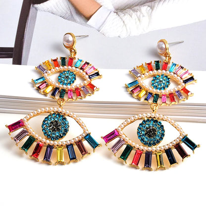 Coastal Charm Evil Eye Drop Earrings Montipi