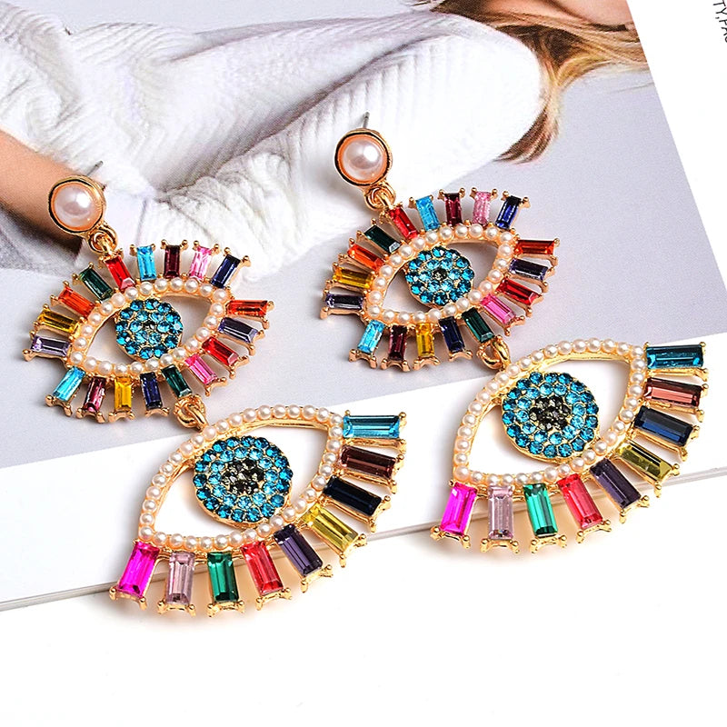 Coastal Charm Evil Eye Drop Earrings Montipi