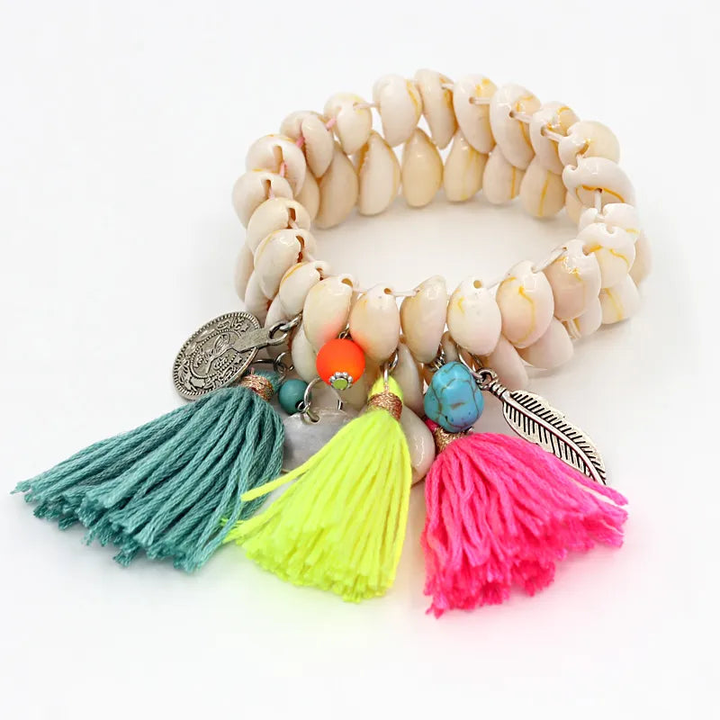 Colourful Beach Boho Shell Bracelet Montipi