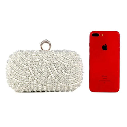 Couture Pearl Elegance Clutch Bag Montipi