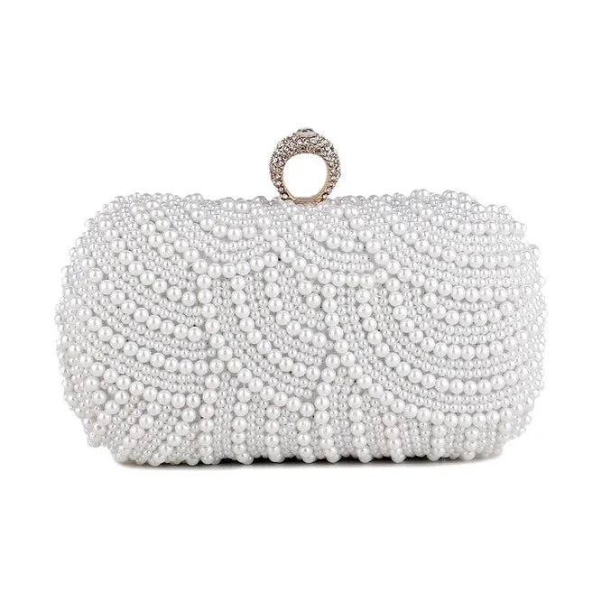 Couture Pearl Elegance Clutch Bag Montipi