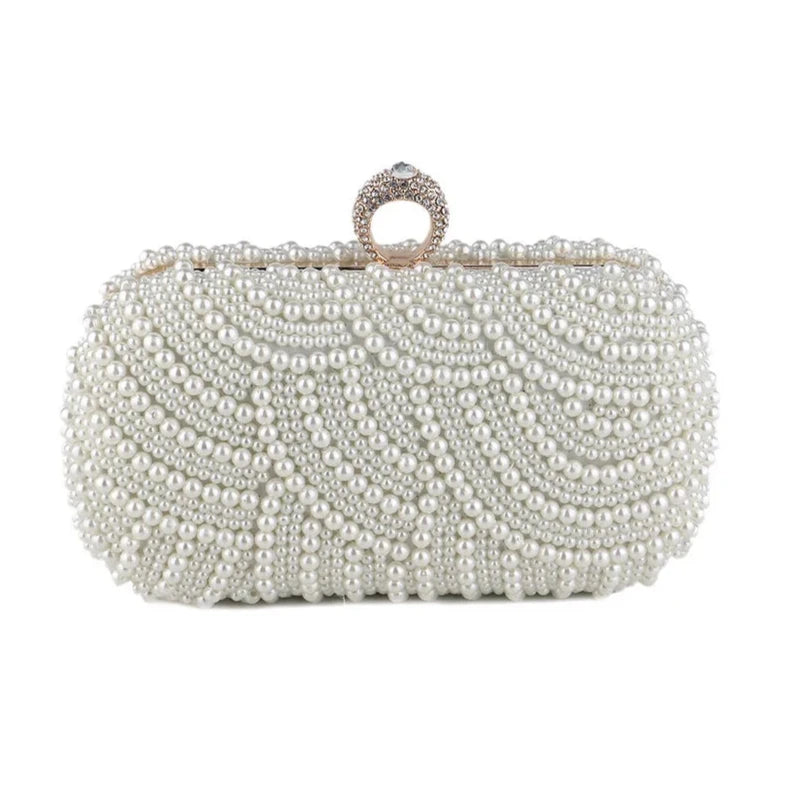 Couture Pearl Elegance Clutch Bag Montipi