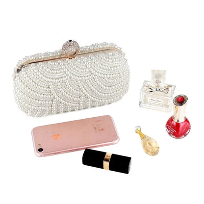 Couture Pearl Elegance Clutch Bag Montipi