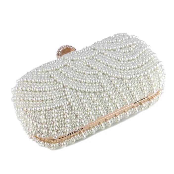 Couture Pearl Elegance Clutch Bag Montipi