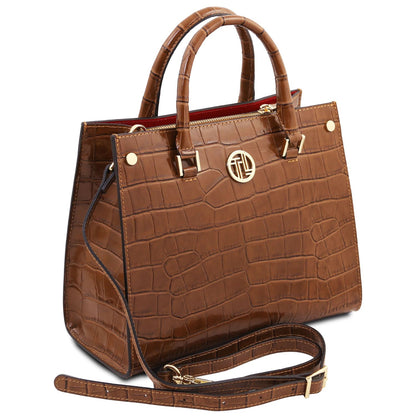 Croque Luxe Leather Handbag