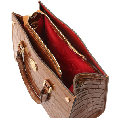 Croque Luxe Leather Handbag