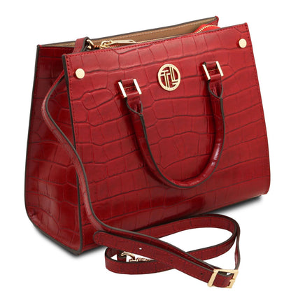 Croque Luxe Leather Handbag