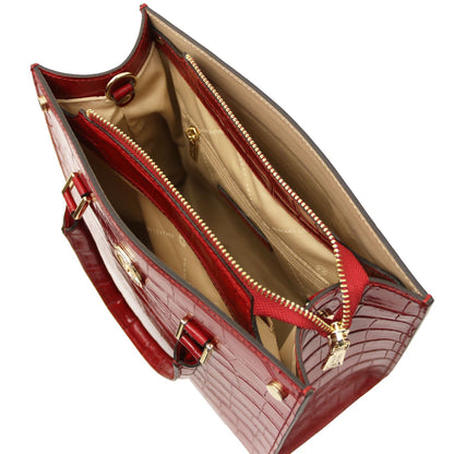 Croque Luxe Leather Handbag