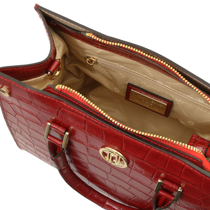 Croque Luxe Leather Handbag
