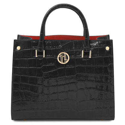 Croque Luxe Leather Handbag