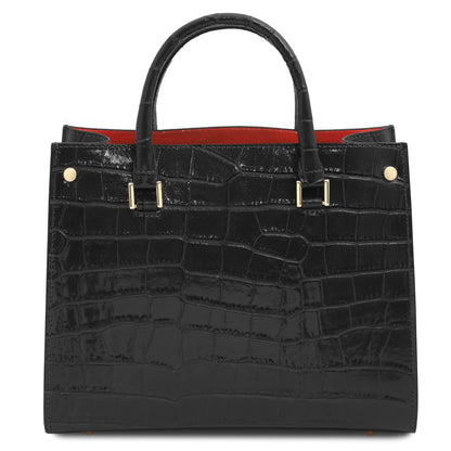 Croque Luxe Leather Handbag