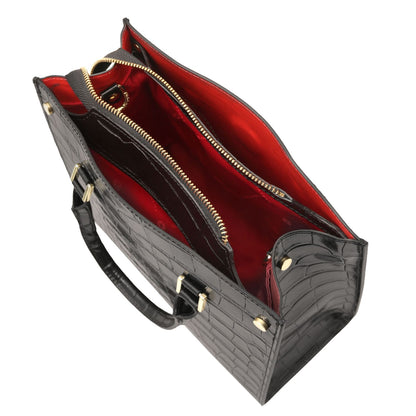 Croque Luxe Leather Handbag