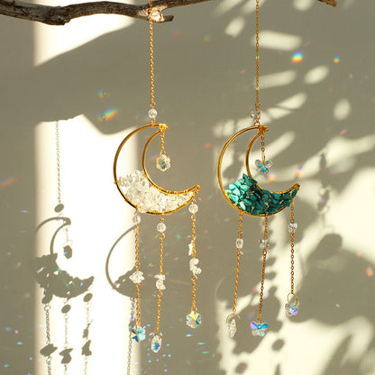 Crystal Moon Beads Suncatcher Home Decor Montipi