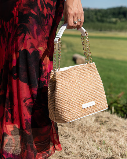 Riviera Raffia Handbag