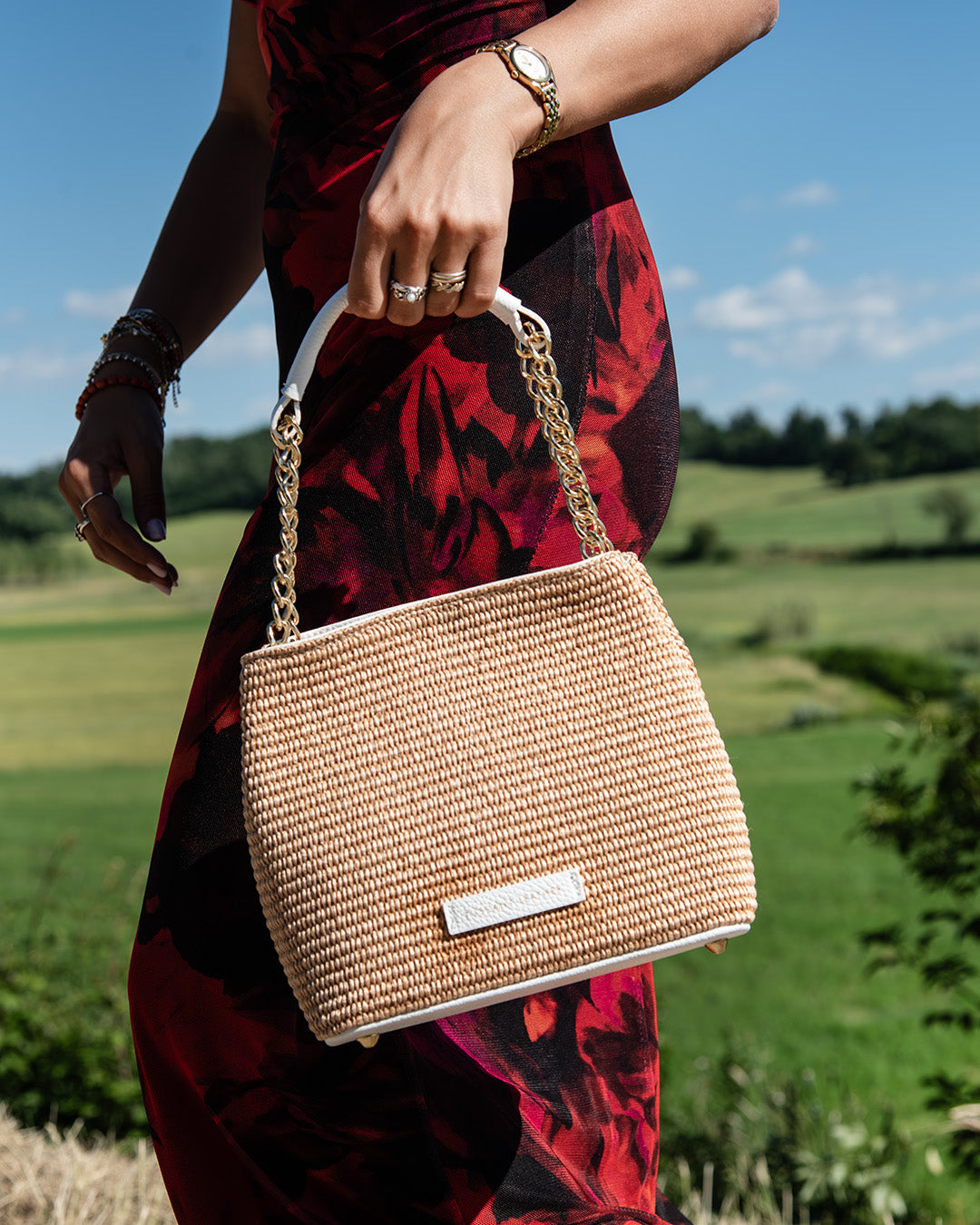 Riviera Raffia Handbag