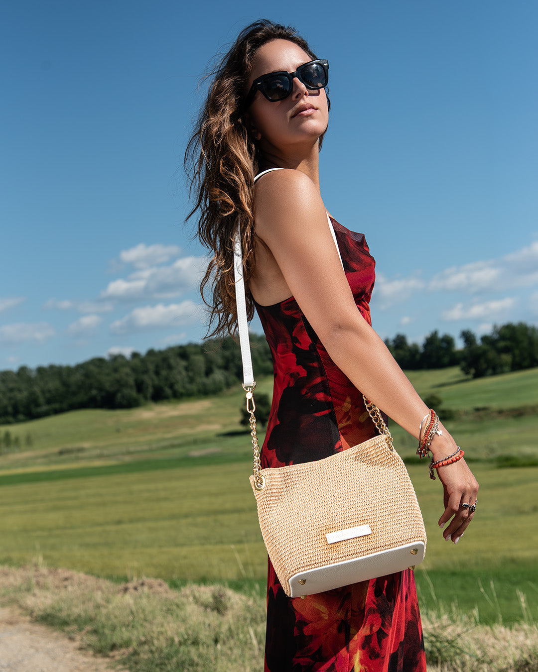 Riviera Raffia Handbag