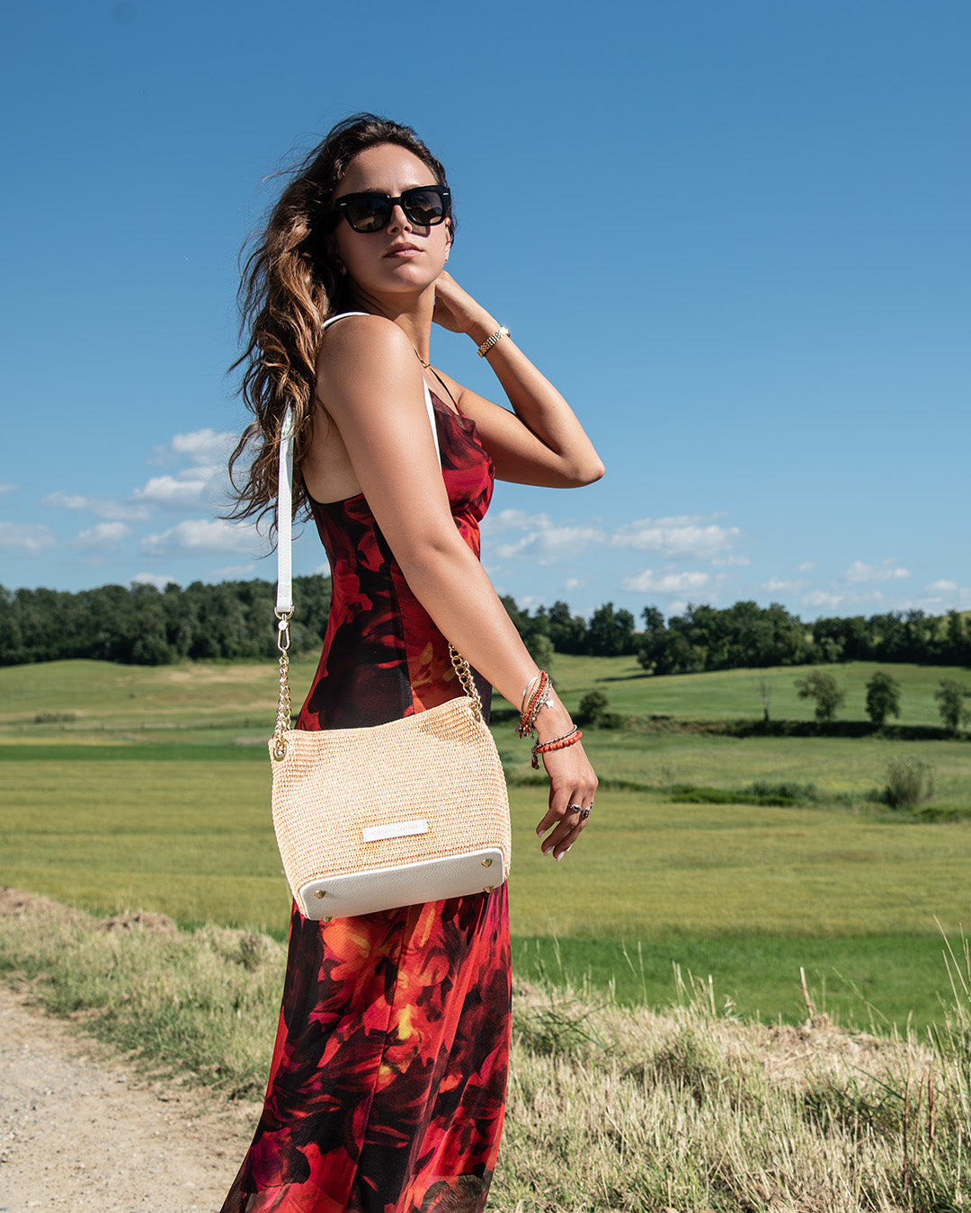 Riviera Raffia Handbag
