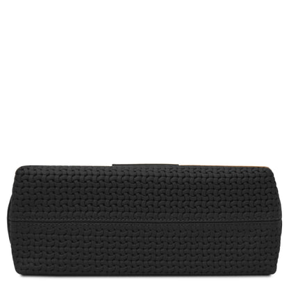 Dedalo Woven Leather Shoulder Bag