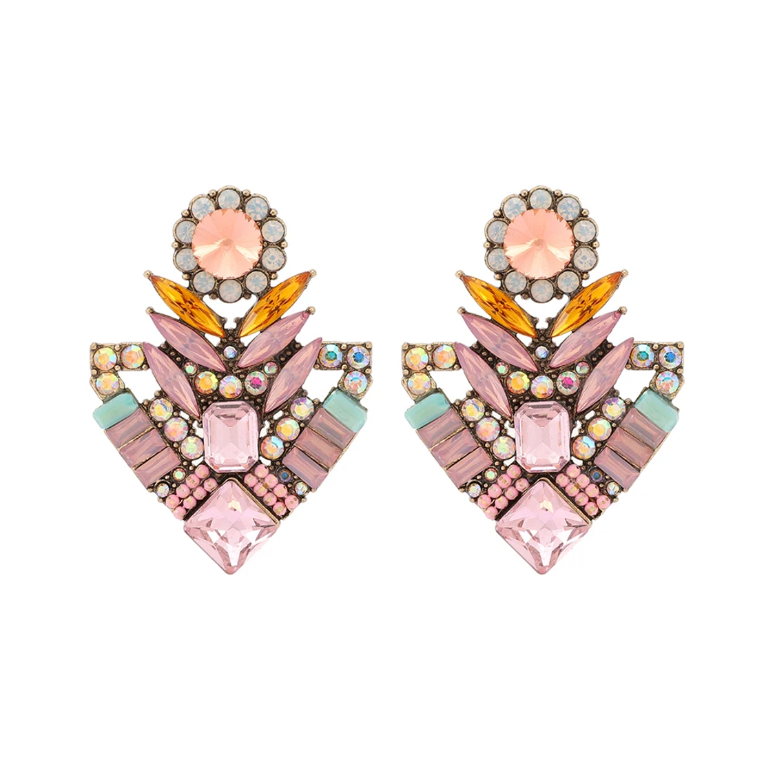 Eleganza Crystal Drop Earrings Montipi